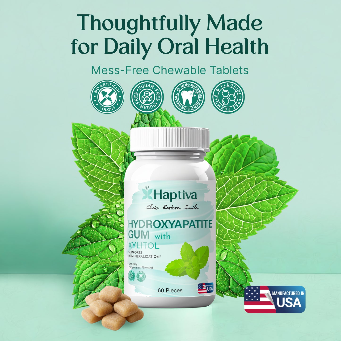Hydroxyapatite Gum with Xylitol