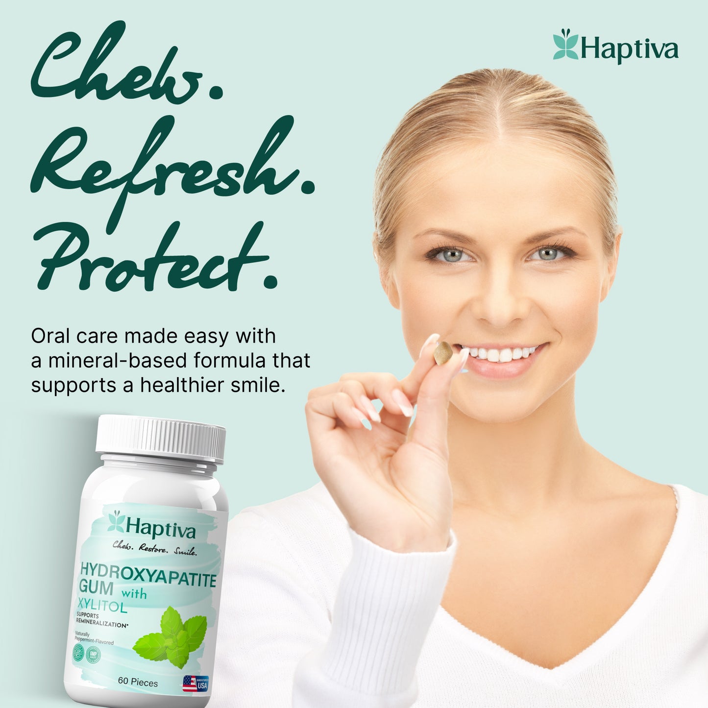 Hydroxyapatite Gum with Xylitol